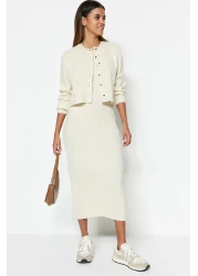  Collection فستان متوسط الطول من الحجر الأساسي - TWOSS23EL00738