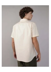 American Eagle قميص Ae Slim Fit بأكمام قصيرة وأزرار