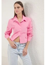  Collection قميص بفيونكة وردي فاتح TWOSS25GO00144