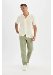 Defacto Relax Fit Straight Leg Cotton Trousers D2972Ax24Sm