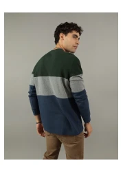 American Eagle Ae Long-Sleeve Colorblock Thermal T-Shirt