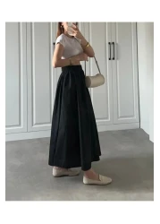 BLUEPERYY تنورة نسائية من البوبلين