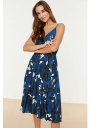  Collection Colorful Floral Print Pleated Midi Dress - Adjustable Strap TWOSS20EL2729