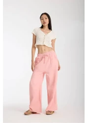 kaphone 10 بنطلون البالازو الموسلين للسيدات