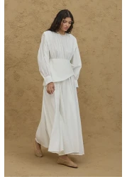 Fahhar فستان فوال مجزأ متنقل إكرو