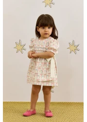 Fahhar Kids Patterned Tie Dress - Ribbon