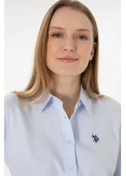 U.S. Polo Assn. Women's Light Blue Long Sleeve Basic Shirt 50297002 -Vr003