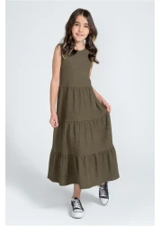 Kyron Girls' Wrapped Dress / with Different Color Options