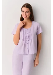 Suwen مجموعة بيجامة كاندي للرجال