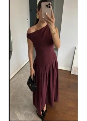 ForOre فستان PINTEREST أساسي بياقة كاياك