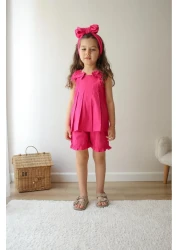 Elidabutik مجموعة مفصلة بفيونكة كومة