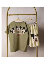 Arya Nisa Kids Boy's Striped Shorts Suit