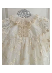 Hobidik Baby Cream Vintage Dress Set