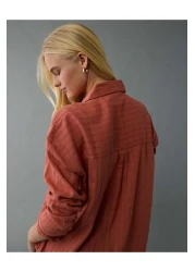 American Eagle قميص Ae Perfect بأزرار