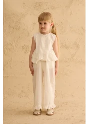 Fahhar Kids بدلة قطنية مع فلانيل على الجوانب إكرو