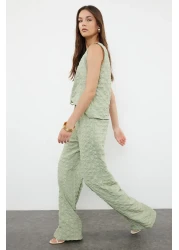 Collection Mint Wrapped Woven Blouse-Pant Set Twoss24Au00132