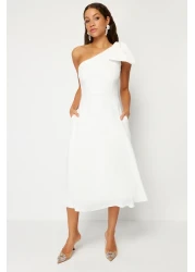  Collection Bridal White A-Line Bow Arrive Woven Wedding/Wedding Evening Dress Night Graduation Dress Tprss24El00105