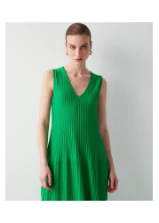 İpekyol فستان ميدي تريكو - رقبة على شكل حرف V