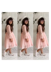 Mixie فستان الأميرة نموذجي للفتيات مع قبعة سمك السلمون