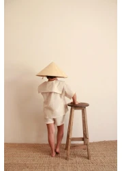 Oh La La Koala For Little Ones Beige Sailor Collar Shorts Suit