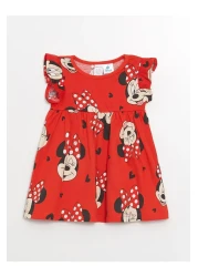 LC Waikiki فستان للفتيات الصغيرات بتصميم ميني ماوس LCW - رقبة دائرية، بدون أكمام، طقم من قطعتين