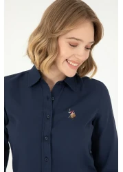 U.S. Polo Assn. Women's Navy Blue Long Sleeve Basic Shirt 50295704 -Vr033