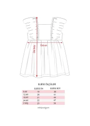 Minipodyum Baby Girl Ruffle Detailed Knitted Muslin Summer Dress