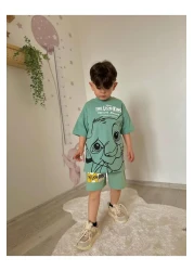JELİBOOM Lion King Boy's Shorts Suit 100% Organic Cotton
