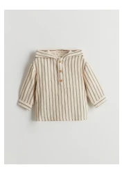 LC Waikiki Hooded Baby Boy Sweatshirt and Pants 2-Piece