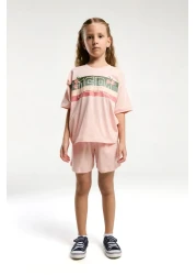 U.S. Polo Assn. بدلة برمودا للفتيات مرخصة من U.S. Polo Assn