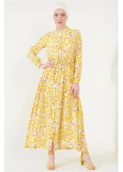 Bigdart 2144 Patterned Collar Dress