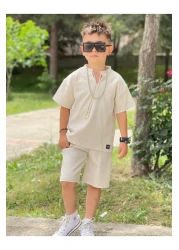 ALPİDS بدلة الوافل للأولاد بتفاصيل حبل من Alpi̇ds