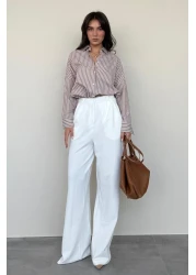 Madmext قميص نسائي مخطط الجمل MG2410