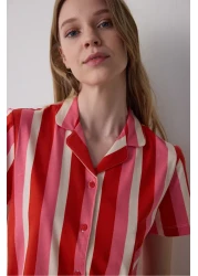 Penti طقم بيجامة سوبي مع قميص وبنطلون إكرو