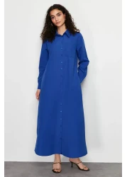  Modest فستان قميص منسوج بأزرار من Saks TCTSS24EB00137