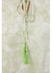  Modest Khaki Woven Chiffon Floral Print Dress Tctss24Eb00281