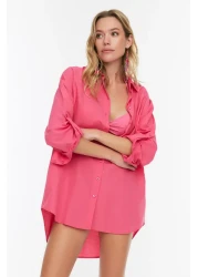  Collection قميص منسوج وردي TBESS22GO0664