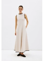 VATKALI فستان منتفخ مع تفاصيل الأنابيب