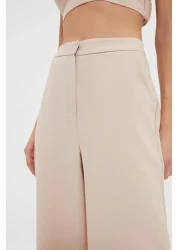  Collection Stone Wide Leg Woven Trousers Tpraw22Pl0402