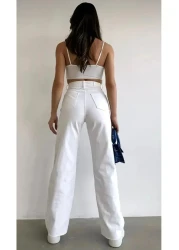 SU SHE Vane's Women's High-Light Licra Palazzo Jeans (New Season)