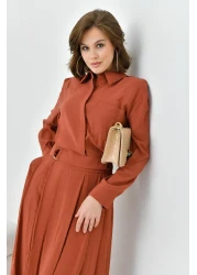 FTZ WOMEN بدلة تنورة مشروط نسائية بلاط 30714