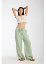 kaphone 10 بنطلون البالازو الموسلين للسيدات