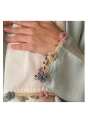 Nimet Abla Butik Hand Embroidered Prayer Robe Suit