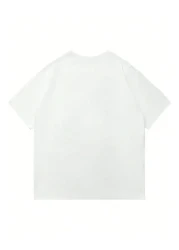 Mad&Calf تي شيرت كبير الحجم مطبوع برقبة دائرية للجنسين من تيدي بوي