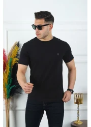 Kozik Men's Black-Grey-White Standard Fit Crew Neck 100% Cotton Non-Shrink 3-Piece Men's T-Shirt Pack