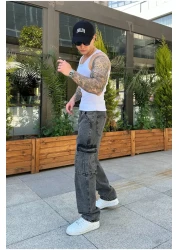 serline السراويل البضائع الفضفاضة أنثراسايت