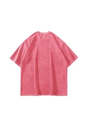 Sekizbiraltı Chill Printed Oversize Unisex Washable Pink Tshirt