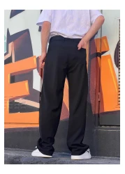 wamoss Men's Vintage Double Pleat Baggy Pants - Pl11