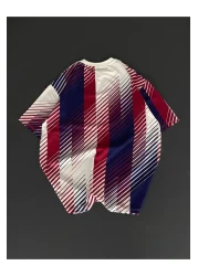 ozcelf Barça Polo Neck Oversize Embroidery Embroidered T-Shirt Unisex