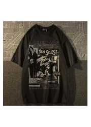 Favorim50ton تي شيرت مطبوع عليه رسوم كارتونية (للجنسين).